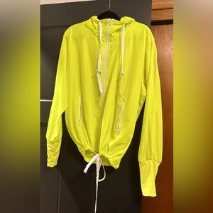 Zyia Electric Yellow Bomber Jacket Size XL